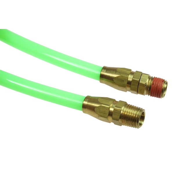 Flexcoil 1/4 ID x 15 ft 1/4 MPT Swivel x Rigid Green